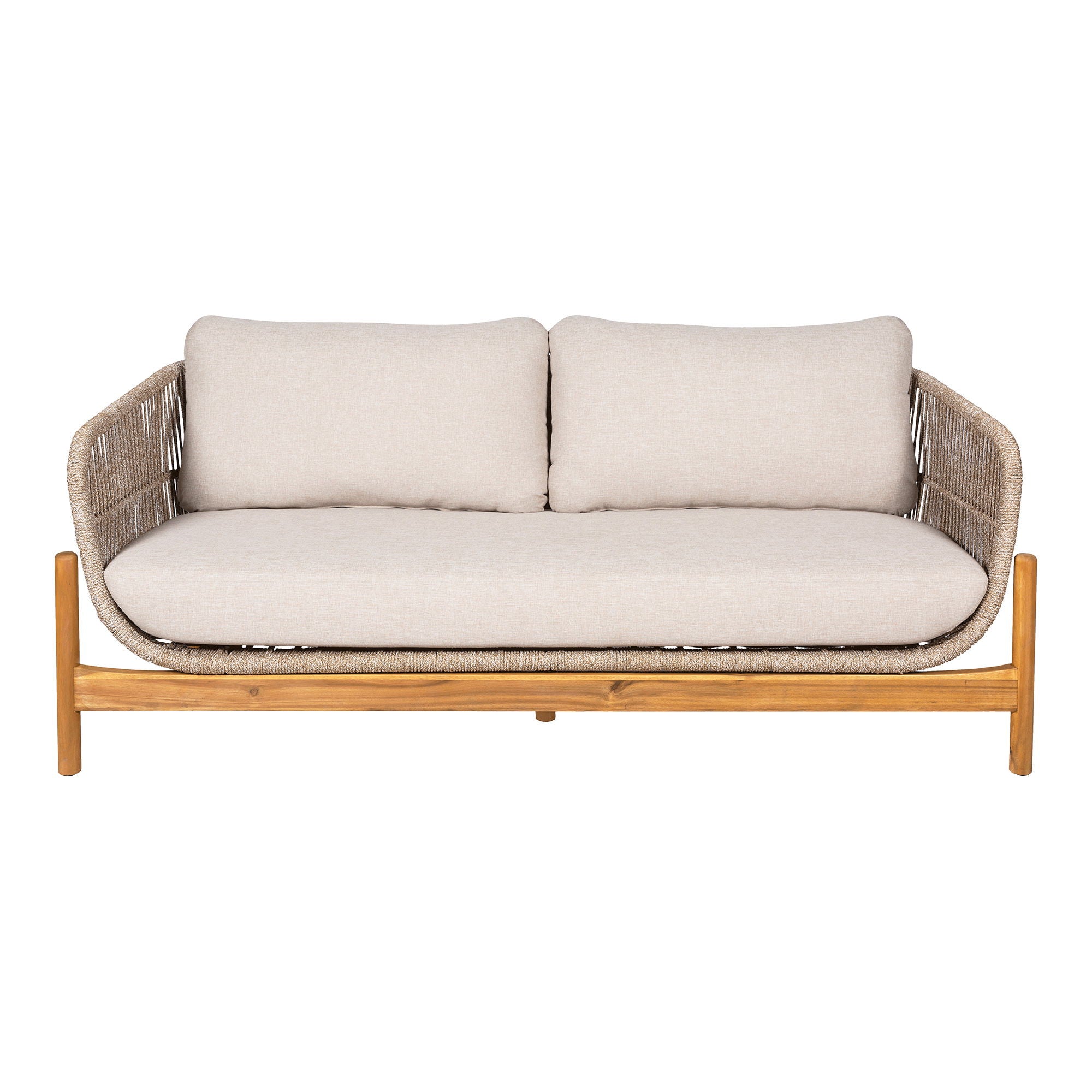 Terracina Lounge Sofa - Lounge sofa, acacia, beige, incl. cushion